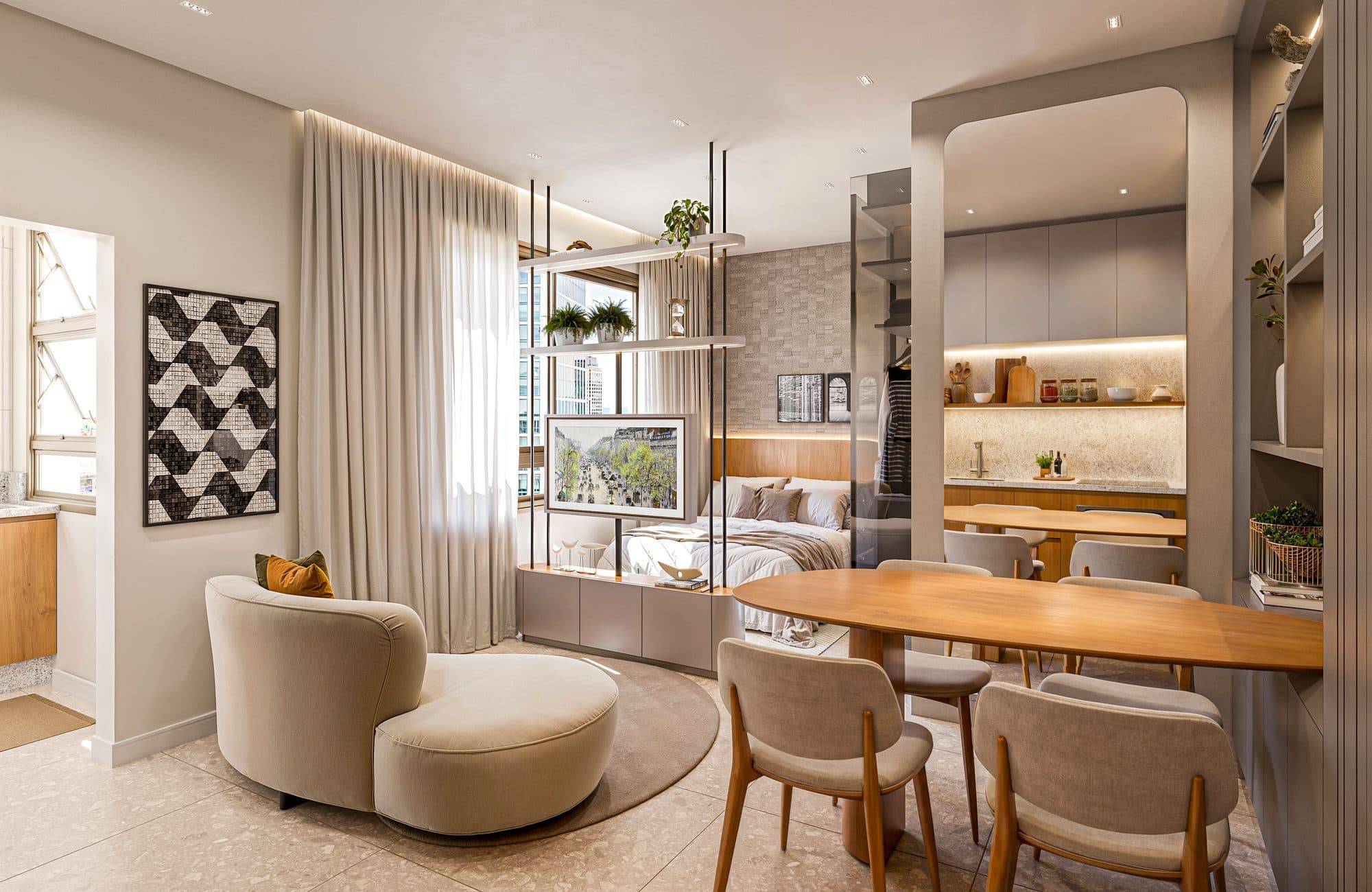 Apartamento de 33 m² do Firenze 342