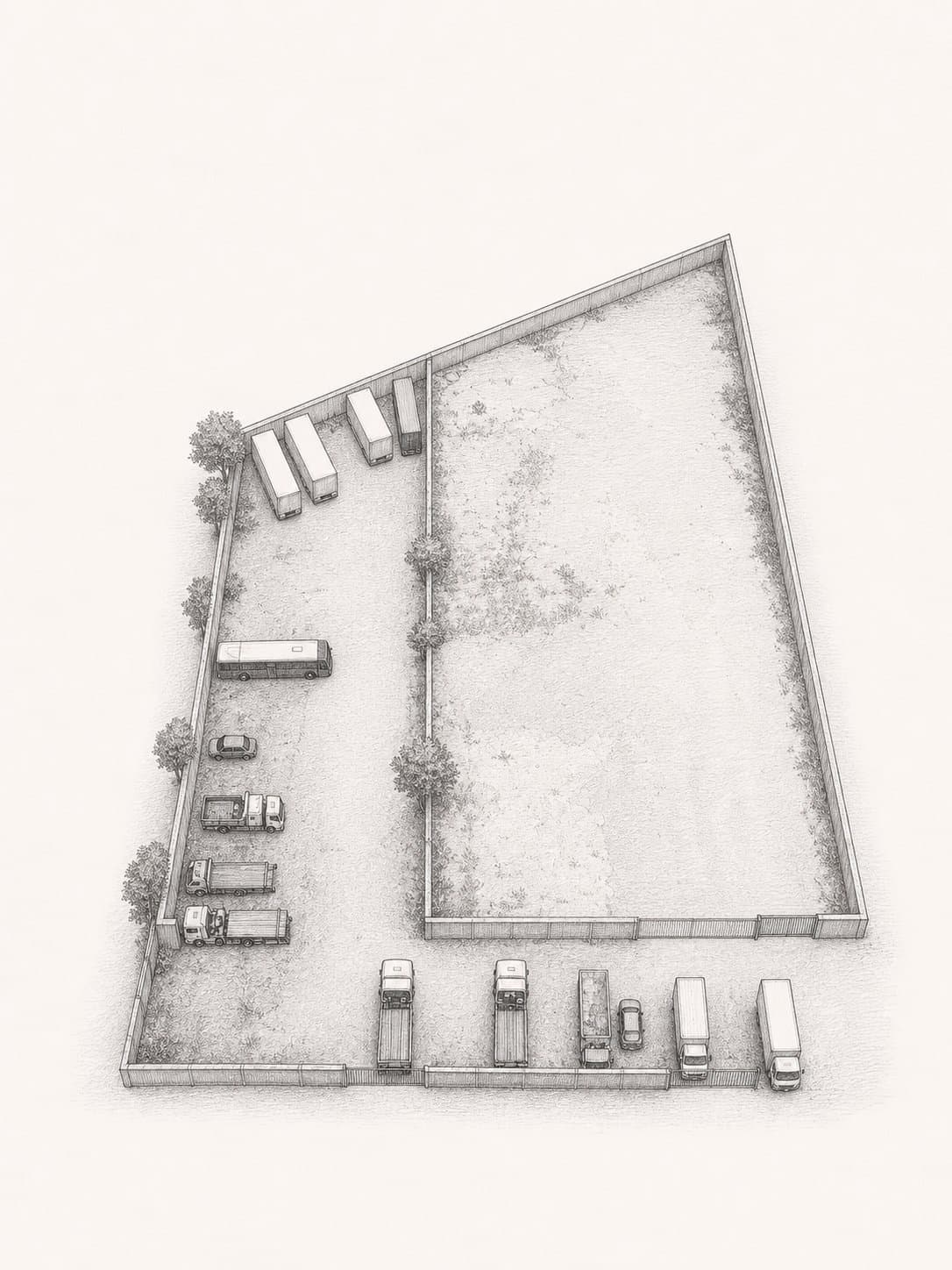 Ilustração do terreno na Barra Funda