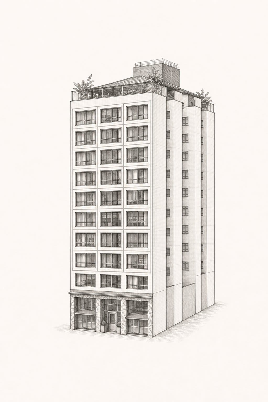 Ilustração do edifício Firenze 342